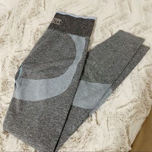 VS PINK Blue High Waisted Seamless Leggings